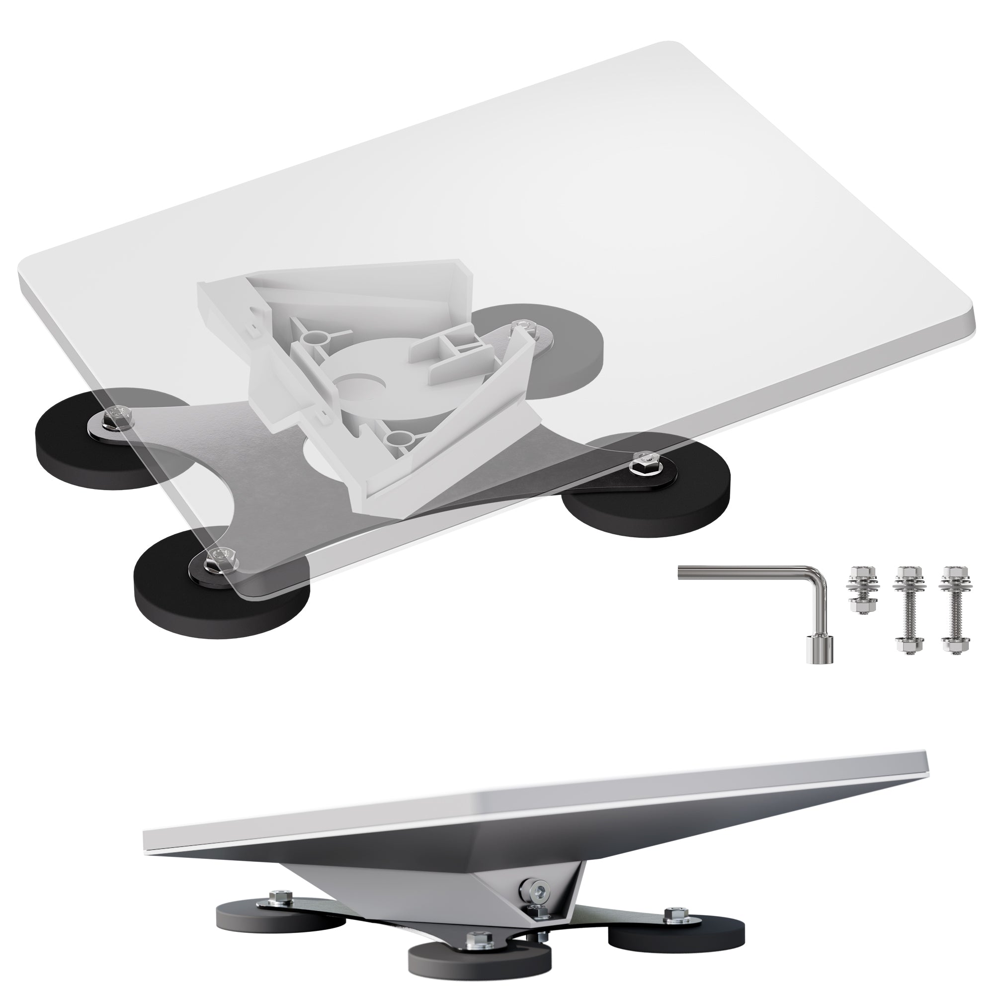 Starlink Mini 300lbs Magnetic Base, Compatible with Pipe Adapter & Flat Mount | DAIERTEK