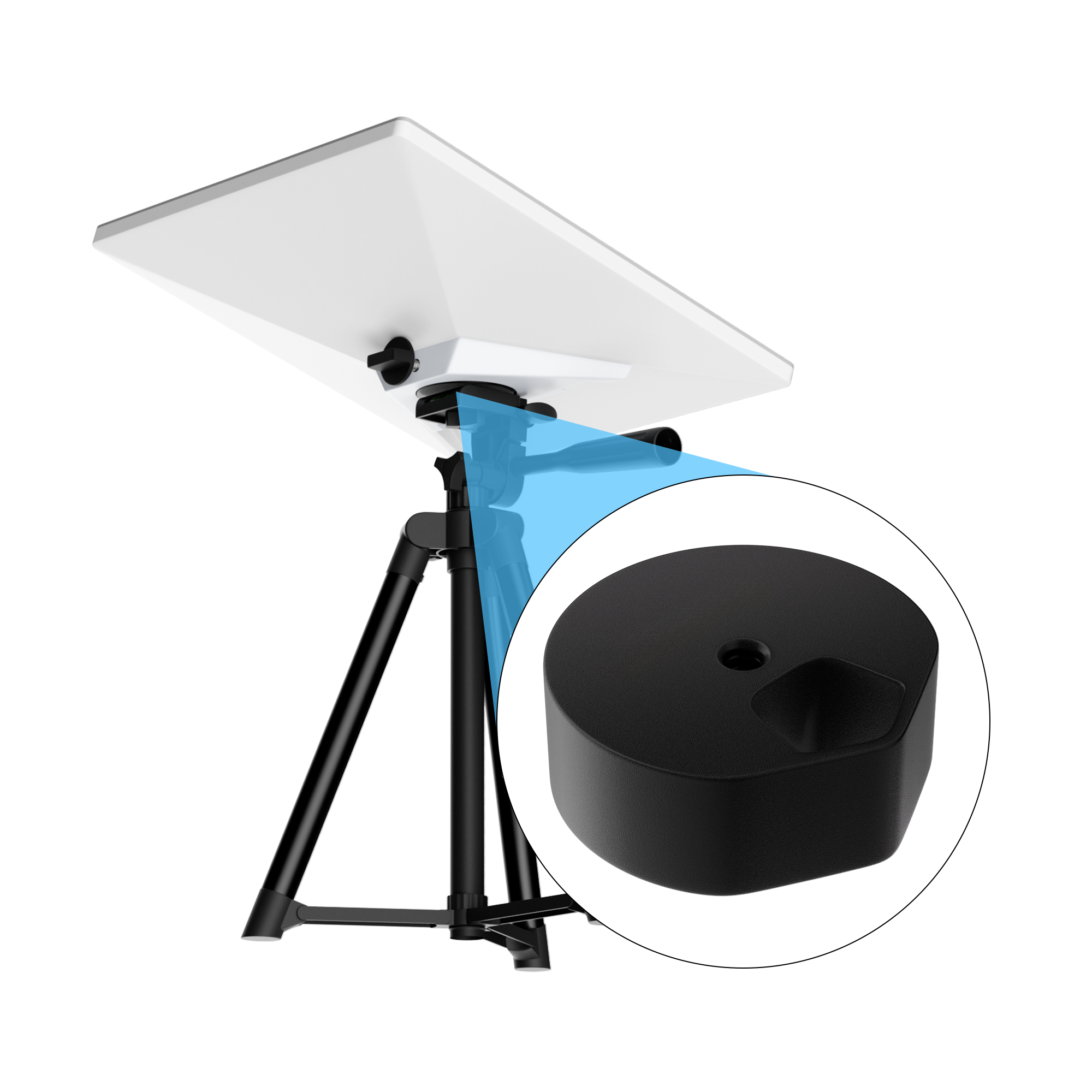 Starlink Mini Tripod Adapter, Aluminum 1/4"-20 Mount for Original Pipe | DAIERTEK