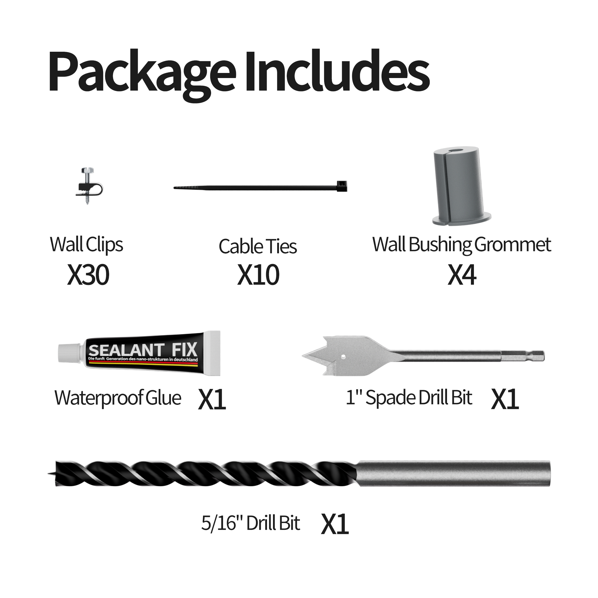 Starlink Cable Routing Kit, Wall Pass-Through Kit | DAIERTEK