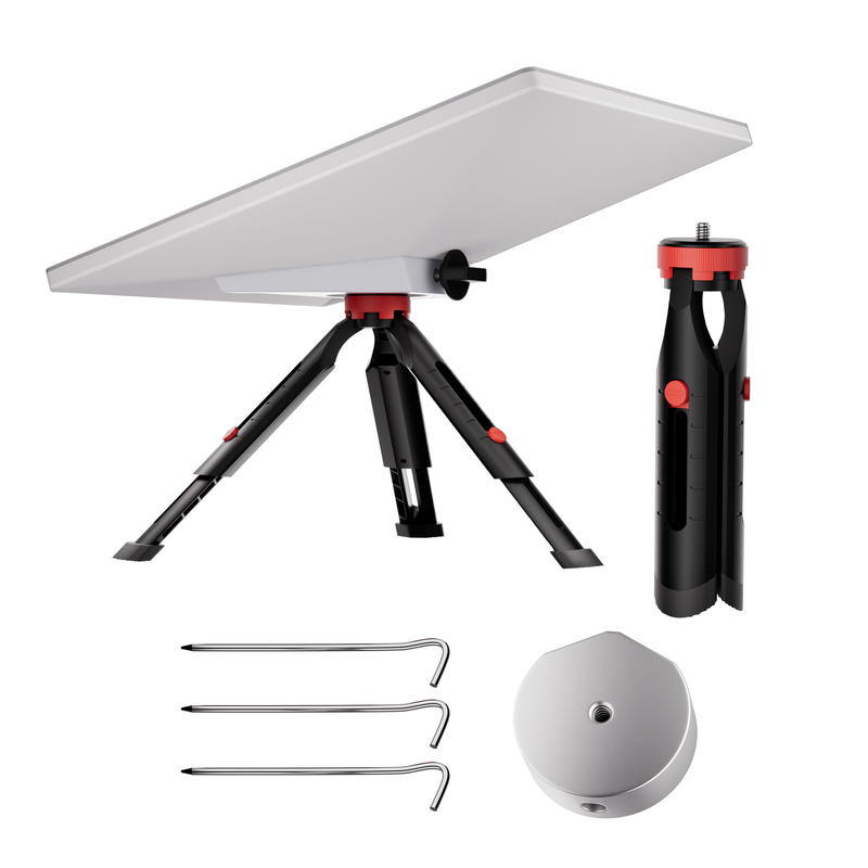 DAIERTEK Starlink Mini Portable Tripod, 7.1" 5-Stage Telescopic Legs with Tent Pegs, for Hiking & Bikepacking.